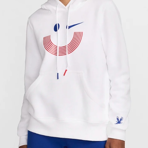 Nike Tops - Nike USA Solo Swoosh Hoodie 'White'